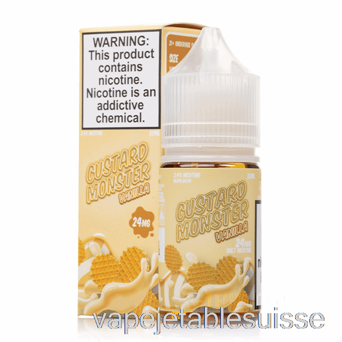 Vape Suisse Vanille - Crème Anglaise Monstre Sels - 30ml 24mg